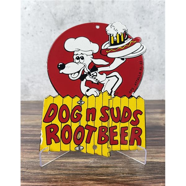 Porcelain Dog N Suds Root Beer Sign