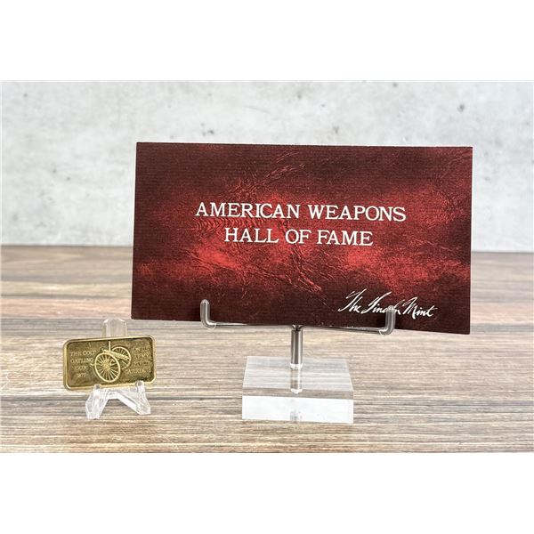 Lincoln Mint Colt Gatling Gun 1oz Silver Bar