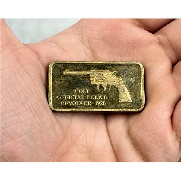Lincoln Mint 1928 Colt Revolver 1oz Silver Bar