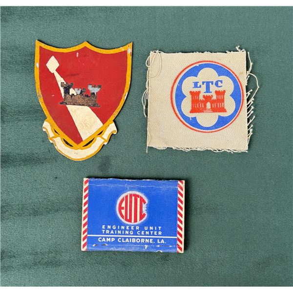 Group of US Army Patches and Matches