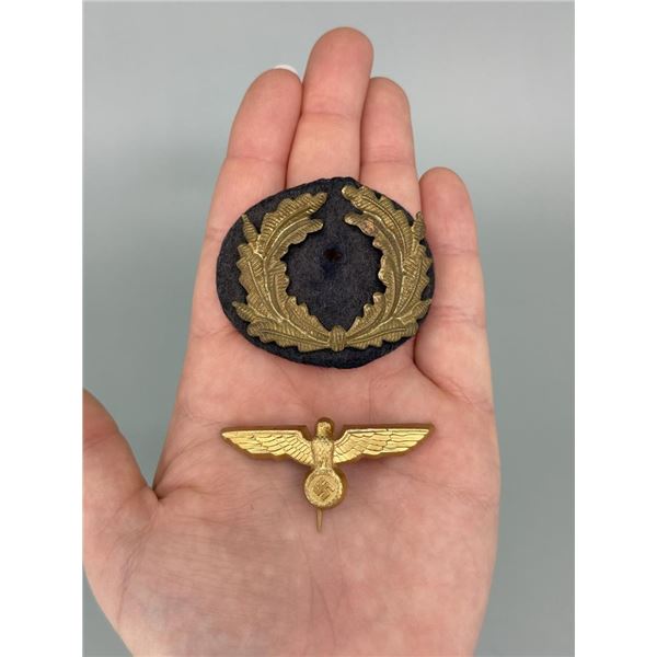 WW2 German Luftwaffe Officers Cap Insignia