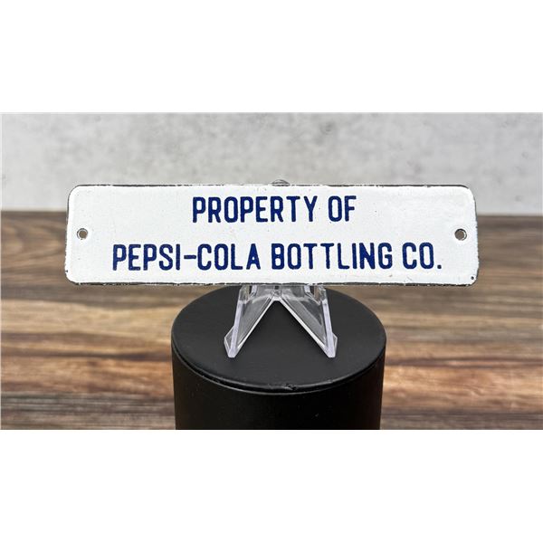 Pepsi Cola Porcelain Door Push Sign