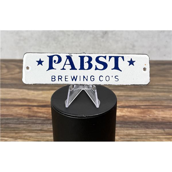 Pabst Brewing Beer Porcelain Door Push Sign
