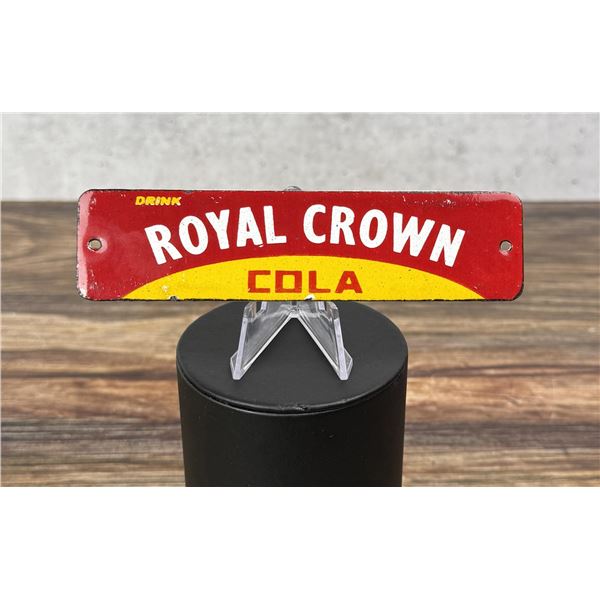 Royal Crown Porcelain Door Push Sign