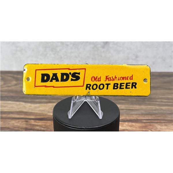 Dads Root Beer Porcelain Door Push Sign