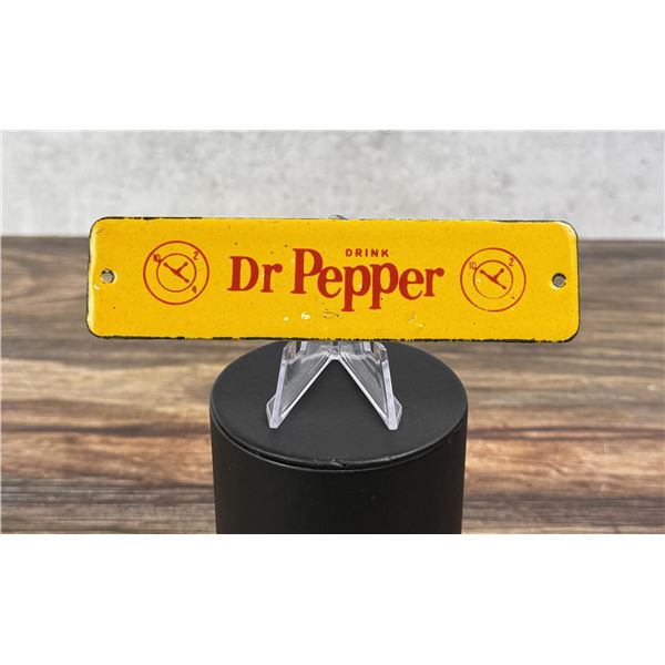 Dr. Pepper Porcelain Door Push Sign