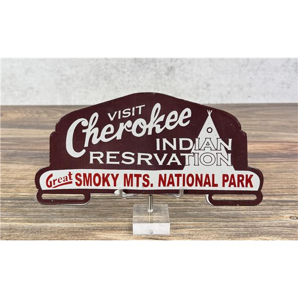 Cherokee Indian Reservation License Plate Topper