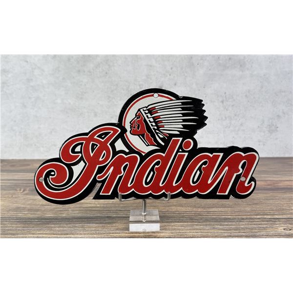 Porcelain Indian Motorcycles Sign