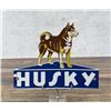 Image 1 : Porcelain Husky Oil Dog Sign