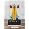 Image 1 : Beacon Ethyl Gasoline Porcelain Sign