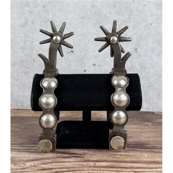 California Transitional Silver Spot Cowboy Spurs