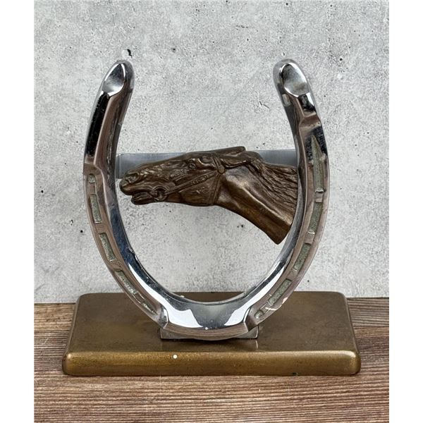 H Buermann Bronze Horse Head Brush Holder