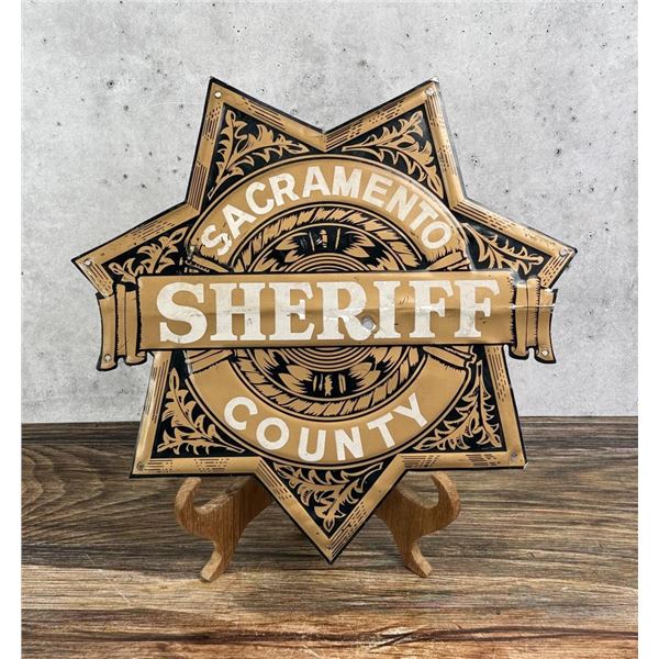 California Sacramento County Sheriff Tin Sign