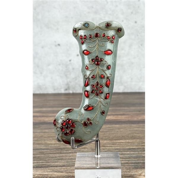 Antique Islamic Mughal Persian Jade Dagger Handle
