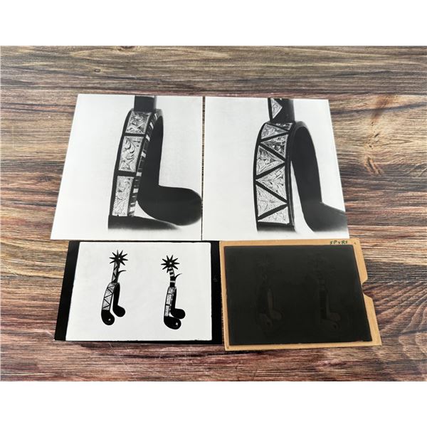 Glass Plate Negative Of August Buermann Spurs