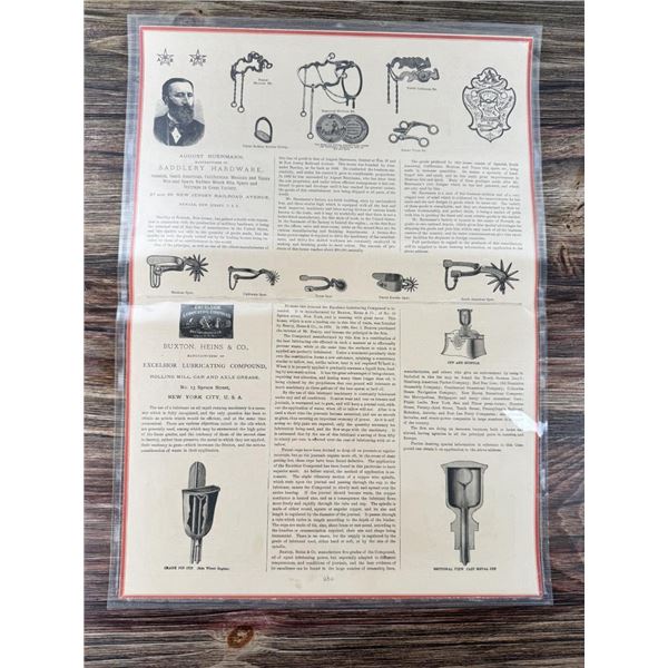 August Buermann Bit & Spur Advertisements