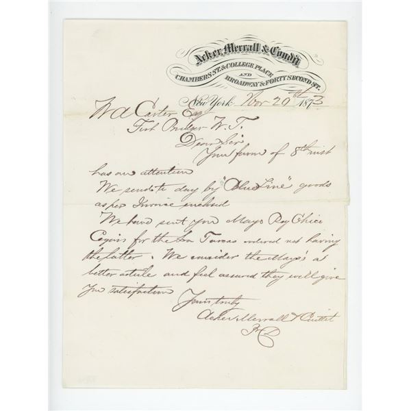 1973 New York City Cigar Merchant Letterhead