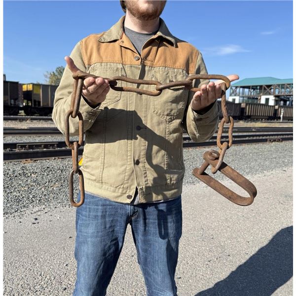 S. Newhouse Slick Pan No 6 Bear Trap Chain