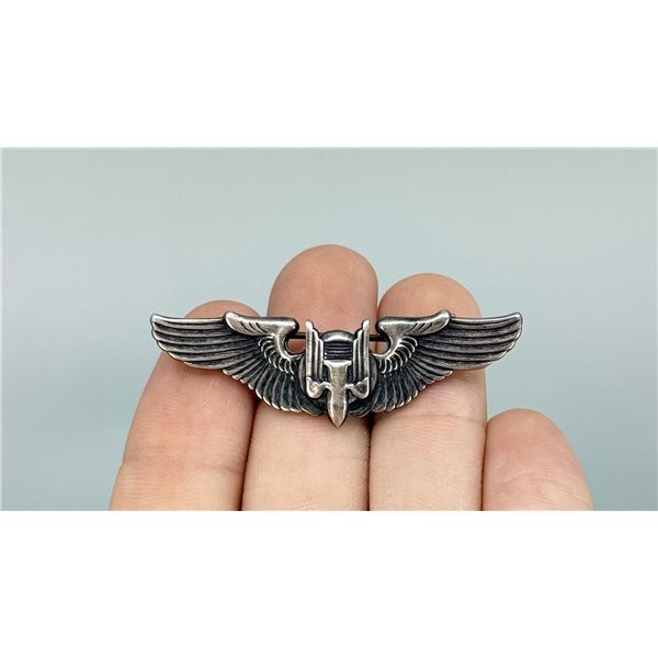 WW2 Sterling Silver Aerial Gunner Pilot Wings