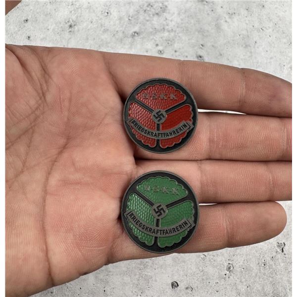 WW2 German NSKK Female Drivers Badges