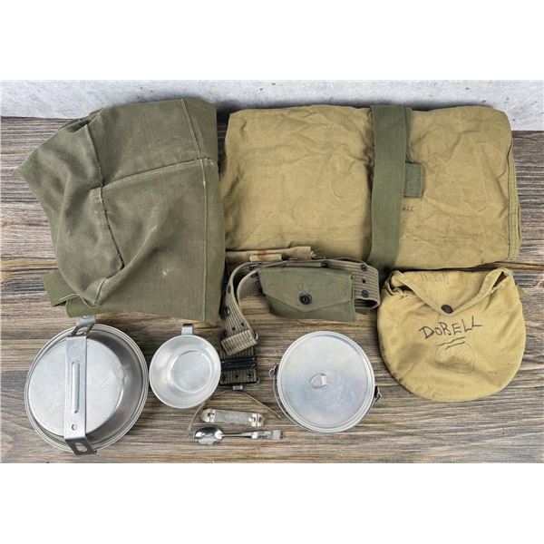 Group Of Camping Gear & Military Surplus