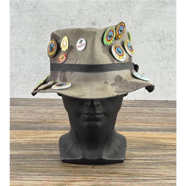 Bak Pakker Camo Hat With Michigan Bowhunter Pins