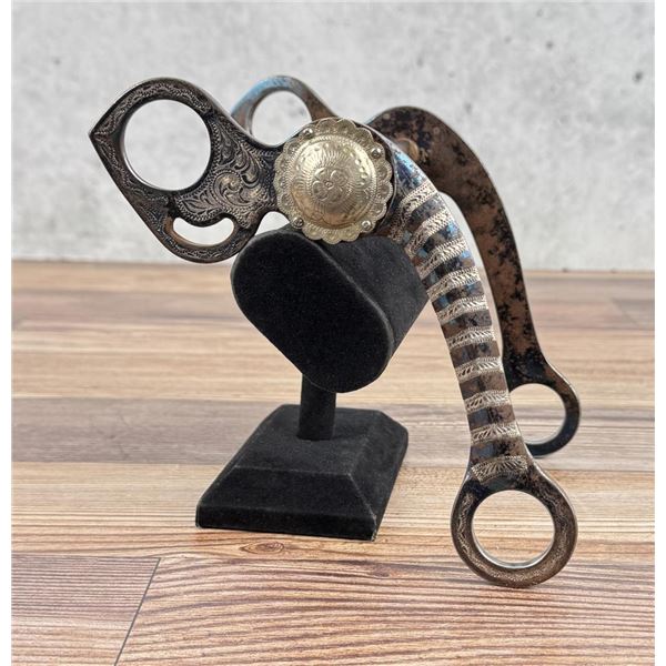 Garcia Elko Nevada Silver Overlay Cowboy Bit