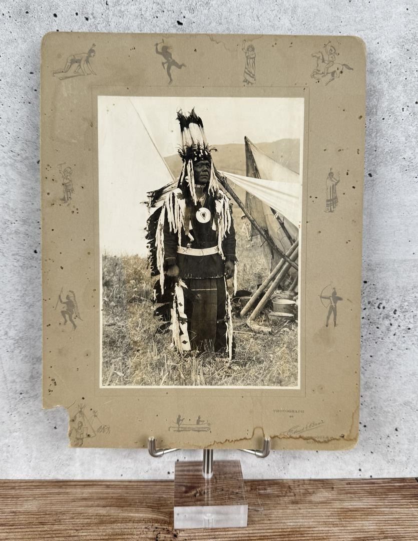 Ed Boos Edward Boos Spotted Horse Montana Cabinet Photo