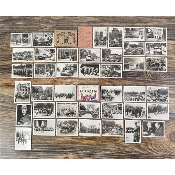 WW2 Paris Liberation Photograph Cards