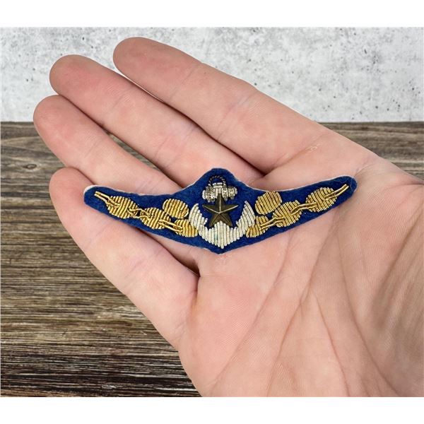 WW2 Japanese Naval Pilot Wings Bullion Patch