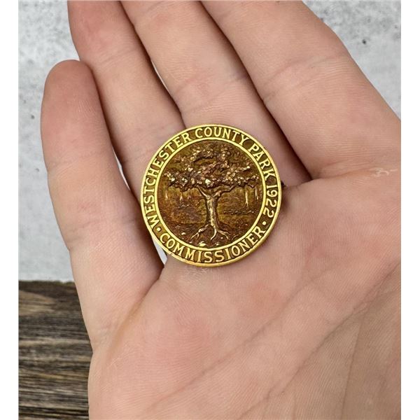 14k Gold Tiffany & Co Westchester Parks Badge
