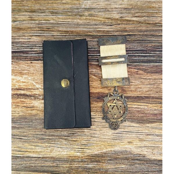 Sterling Silver Antique Masonic Medal
