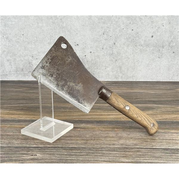 Antique Damascus Steel Butcher Meat Cleaver