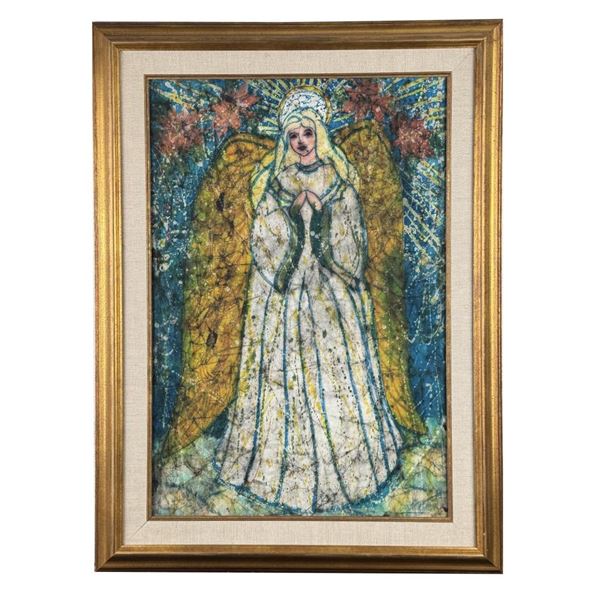 Phyllis Garoutte Brackett Christmas Angel Batik