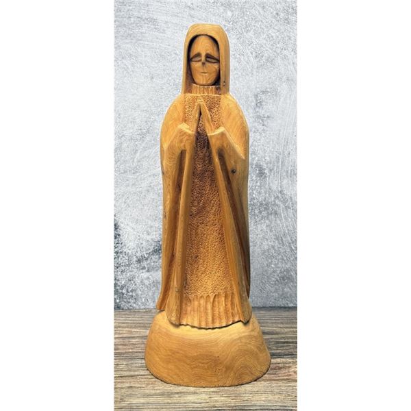 Leo Salazar Carved Wood Pueblo Madonna Santos