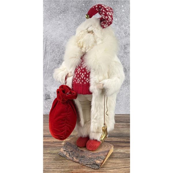 Linda McCullough Real Fur Christmas Santa