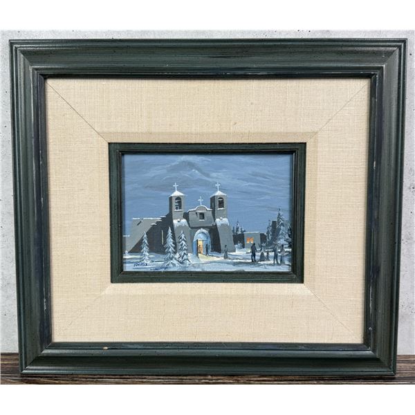Joseph S. Willis Ranchos de Taos Acrylic Painting