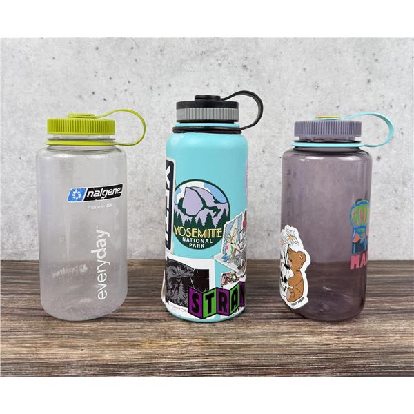 Group Of Nalgene Water Bottles