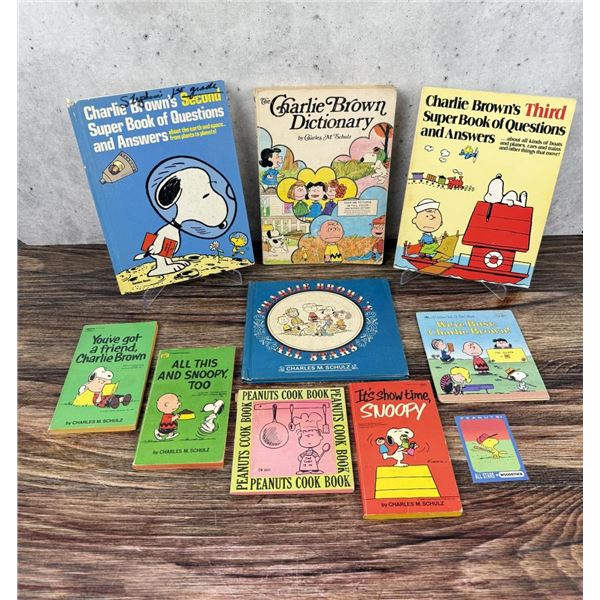 Group Of Charles M Schulz Charlie Brown Books