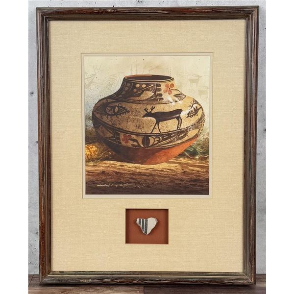 Michael McCullough Zia Gouache Painting