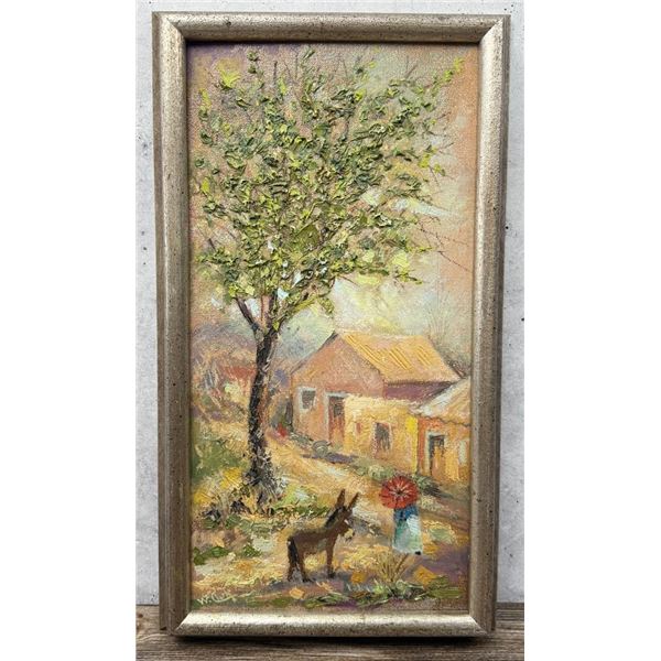 Willard Clark Pueblo Burro Painting