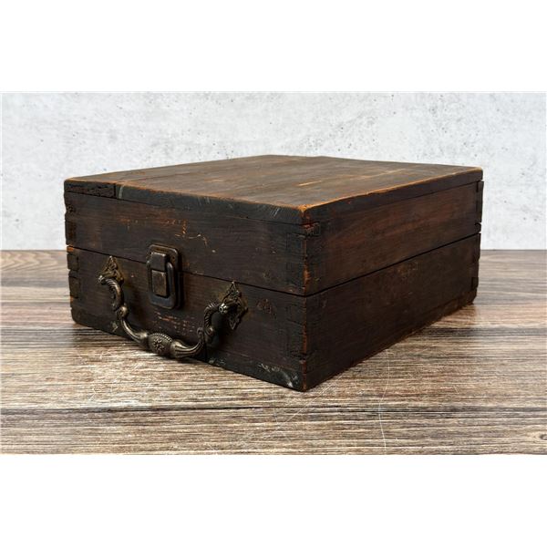 Antique Magic Lantern Slide Box