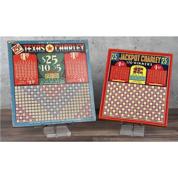 Butte Montana Jackpot Charlie Punch Board Games