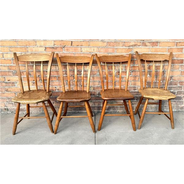 Set of Antique Bamboo Windsor Chairs