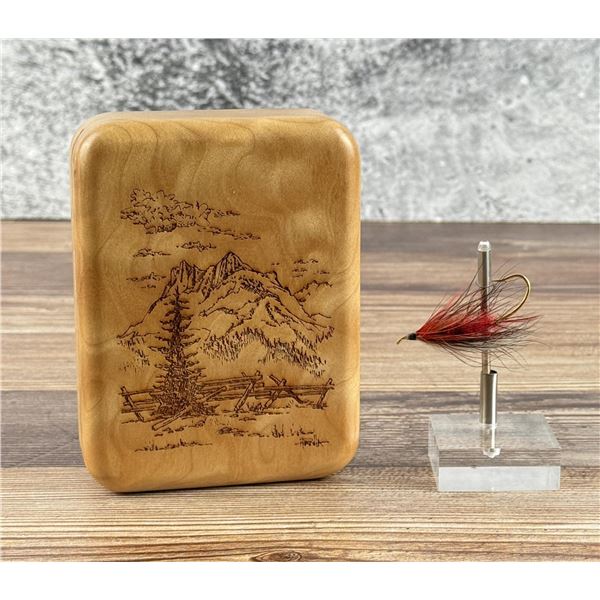 Custom Made Maple Fly Fishing Fly Box