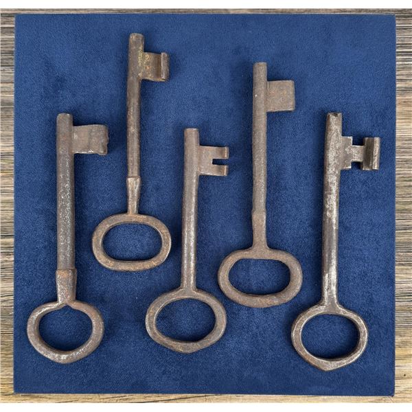 Large Antique Iron Skeleton Keys