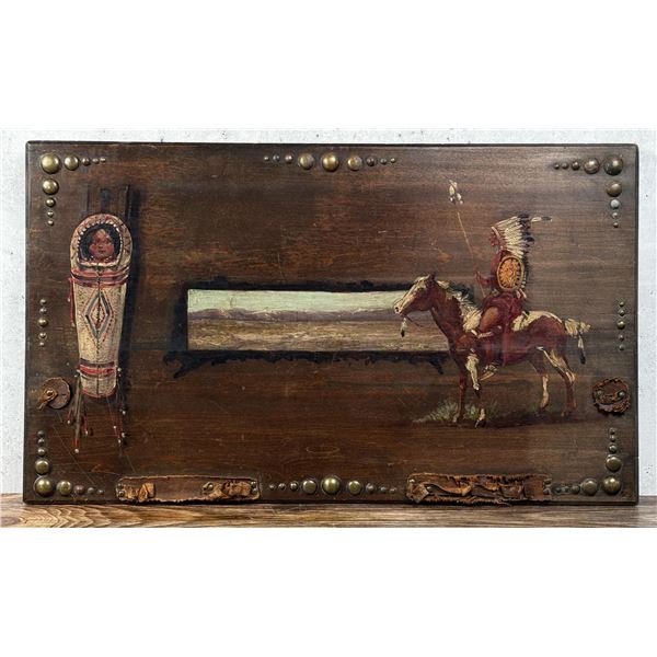 Signed Montana Indian Painting