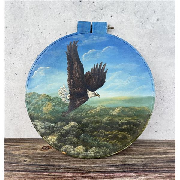 Eagle Painted Drum Head
