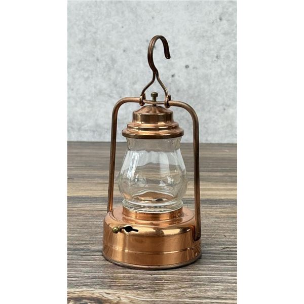 Childs Battery Operated Copper Skating Lantern
