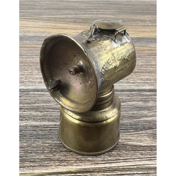 Butte Montana Grier Bros Carbide Miners Lamp